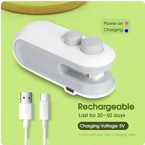 Compact White and Gray Handheld Device